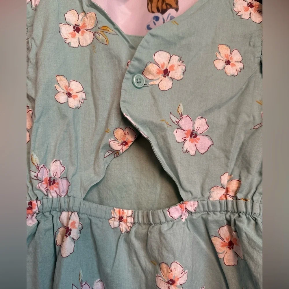 OshKosh B'gosh Girls Toddler Teal Floral Dress